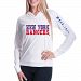 New York Rangers Women's Triple Hit FX Long Sleeve Hoodie (Off White)