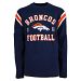 Denver Broncos NFL Lateral Felt Applique Long Sleeve Jersey T-Shirt