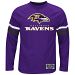 Baltimore Ravens Power Hit Long Sleeve NFL T-Shirt With Felt Applique