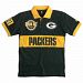 Green Bay Packers NFL Wordmark Short Sleeve Rugby Polo