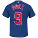 Chicago Cubs Javier Baez MLB Player Name & Number T-Shirt (Deep Royal)