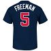 Atlanta Braves Freddie Freeman MLB Player Name & Number T-Shirt (Navy)