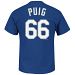 Los Angeles Dodgers Yasiel Puig MLB Player Name & Number T-Shirt (Deep Royal)