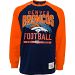 Denver Broncos Sweep Felt Applique Long Sleeve Jersey T-Shirt