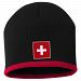Switzerland MyCountry Striped Knit Hat (Black-Red)