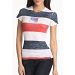 New York Rangers Women's Thick Stripe FX Burnout T-Shirt