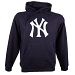 New York Yankees Twill Logo Hoody (Navy)
