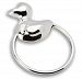 Baby Sterling Silver Duck Ring Rattle