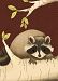 Oopsy Daisy Canvas Wall Art Meeko The Raccoon Brown by Meghann O'Hara, 10 by 14-Inch