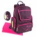 Diaper Bag Backpack by Yodo -- 13 Secure Pockets -- Smart Organizer System, Easy Pack -- Easy Clean -- BONUS: XL Changing Pad, Wipe Dispenser Case, Purple
