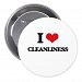 I love Cleanliness Pinback Button