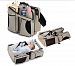3 in 1 Diaper Bag - Travel Bassinet - Change Station - Multi-purpose, A Lounge to go, Tote Bag, Infant Carrycot, Nursery Porta Crib (Khaki) by Y&M
