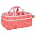 Trend Lab Shell Storage Caddy, Coral/White