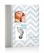 Pearhead Chevron Baby Book with Clean-Touch Ink Pad, Grey