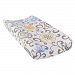 Trend Lab Waverly Baby Pom Pom Spa Changing Pad Cover, Blue/Cream/Green/Gray