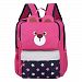 3-6 Years Old Children Cute cartoon Backpack Bag Shoulder Small Bag, Rose Red