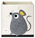 3 Sprouts Storage Box, Grey Mouse