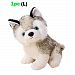 Sealive Husky Dog Baby Kids Plush Toys, White and Gray, L Size Stuffed Animal Plush Toy for Boys and Girls