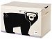 3 Sprouts Toy Chest, Black Bear