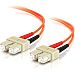 C2G / Cables to Go 37270 SC/SC Plenum-Rated Duplex 62.5/125 Multimode Fiber Patch Cable (1 Meter, Orange)