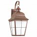 1 Light Weathered Copper Fluorescent Outdoor Wall Lantern