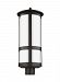 8235901-71 - Sea Gull Lighting - Groveton - One Light Outdoor Post Lantern Medium Base: 100W Antique Bronze Finish with Opal Cased Etched Glass - Groveton