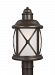 8221451-71 - Sea Gull Lighting - Lakeview - 100W One Light Outdoor Post Lantern Antique Bronze Finish with Etched Seeded Glass - Lakeview