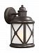 8621451-71 - Sea Gull Lighting - Lakeview - 100W One Light Outdoor Medium Wall Lantern Antique Bronze Finish with Etched Seeded Glass - Lakeview