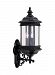 8839EN-12 - Sea Gull Lighting - Hill Gate - Three Light Outdoor Wall Lantern Black Finish with Clear Beveled Glass - Hill Gate