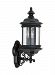 8838EN-12 - Sea Gull Lighting - Hill Gate - Two Light Outdoor Wall Lantern Black Finish with Clear Beveled Glass - Hill Gate