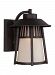 8711701EN-746 - Sea Gull Lighting - Hamilton Heights - One Light Outdoor Large Wall Lantern Oxford Bronze Finish with Smoky Parchment Glass - Hamilton Heights