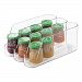 mDesign Stackable Baby Food Dispenser Organizer for Kitchen Pantry, Nursery - Clear