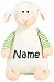 Personalized Stuffed Pastel Lamb with Embroidered Name