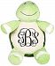 Personalized Stuffed Turtle with Embroidered Vine Monogram