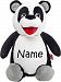 Personalized Stuffed Panda with Embroidered Name