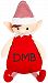 Personalized Stuffed Christmas Elf with Embroidered Initials