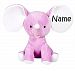 Personalized Stuffed Lavendar Elephant with Embroidered Name