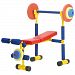 Redmon Fun and Fitness Exercise Equipment for Kids - Weight Bench Set