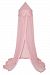Taftan Hearts Silver Mosquito Net for Crib Till 1 Persons Bed (Pink)