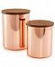 Martha Stewart Collection Set of 2 Heirloom Copper Plated Canisters, Created for Macy's