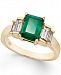 Emerald (1-5/8 ct. t. w. ) and Diamond (3/4 ct. t. w. ) Ring in 14k Gold