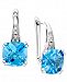 Blue Topaz (5-1/3 ct. t. w. ) and Diamond Accent Drop Earrings in 14k White Gold
