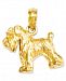 14k Gold Charm, Schnauzer Dog Charm
