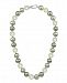 Majorica Pearl Necklace, Sterling Silver Multicolor Organic Man Made Pearls
