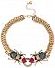 Betsey Johnson Gold-Tone Spider Frontal Necklace