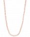 Charter Club Silver-Tone Pink Imitation Pearl (8mm) Strand Necklace, Created for Macy's