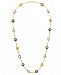 Majorica Pearl Necklace, 18k Gold over Sterling Silver Multicolor Organic Man Made Pearl Illusion