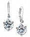 kate spade new york Silver-Tone Solitaire Crystal Drop Earrings