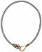 Betsey Johnson Gold-Tone Mesh Crystal Snake Collar Necklace