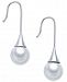 I. n. c. Silver-Tone Imitation Pearl Drop Earrings, Created for Macy's